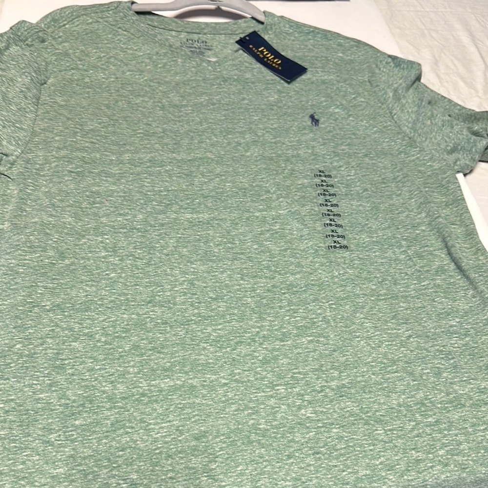 Polo by Ralph Lauren Green Short Sleeve Tee with Crew Neck